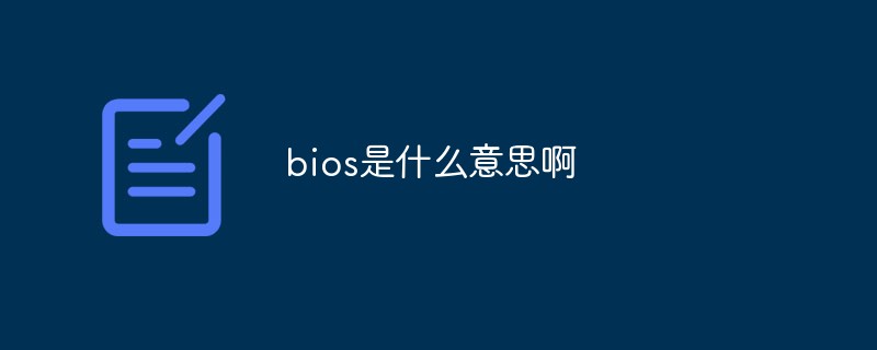 bios是什么意思啊