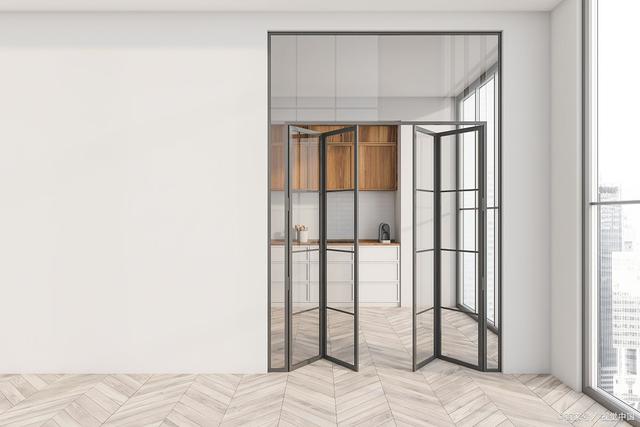 家装设计：厨房门用灰色玻璃好看吗？