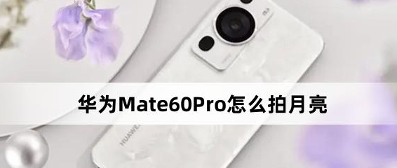 华为Mate60Pro拍月亮方法介绍-华为Mate60Pro怎么拍月亮