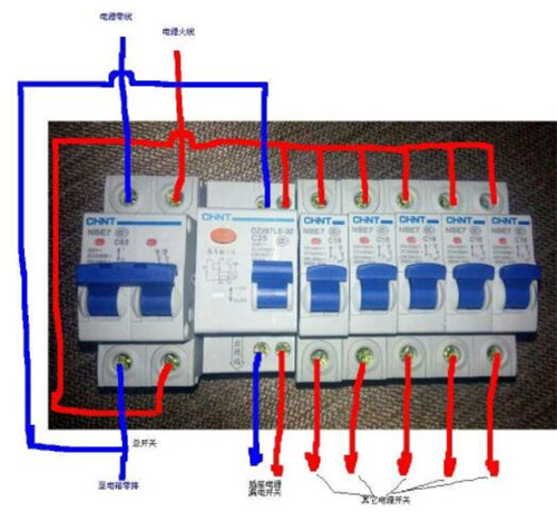空气开关接线方法 空气开关安装注意事项